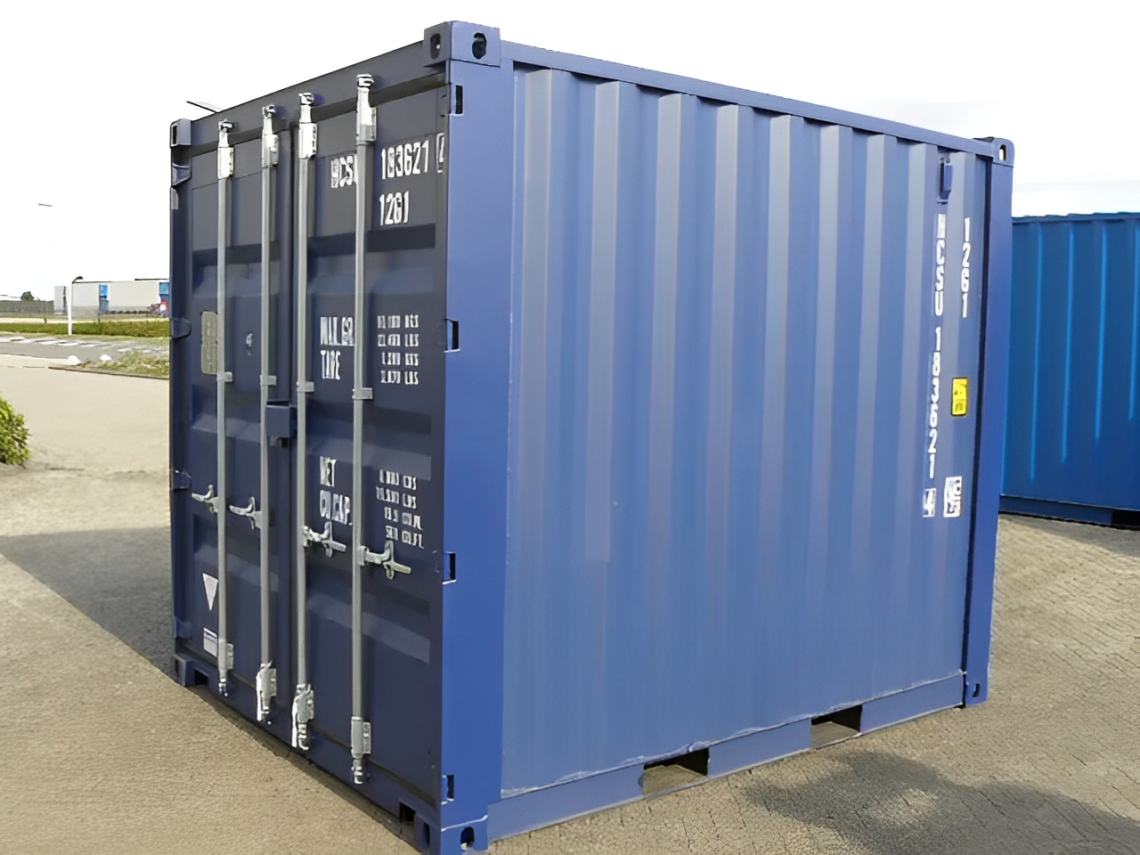 10Ft X 8Ft Shipping Container (One trip) - Blue - M-W Containers