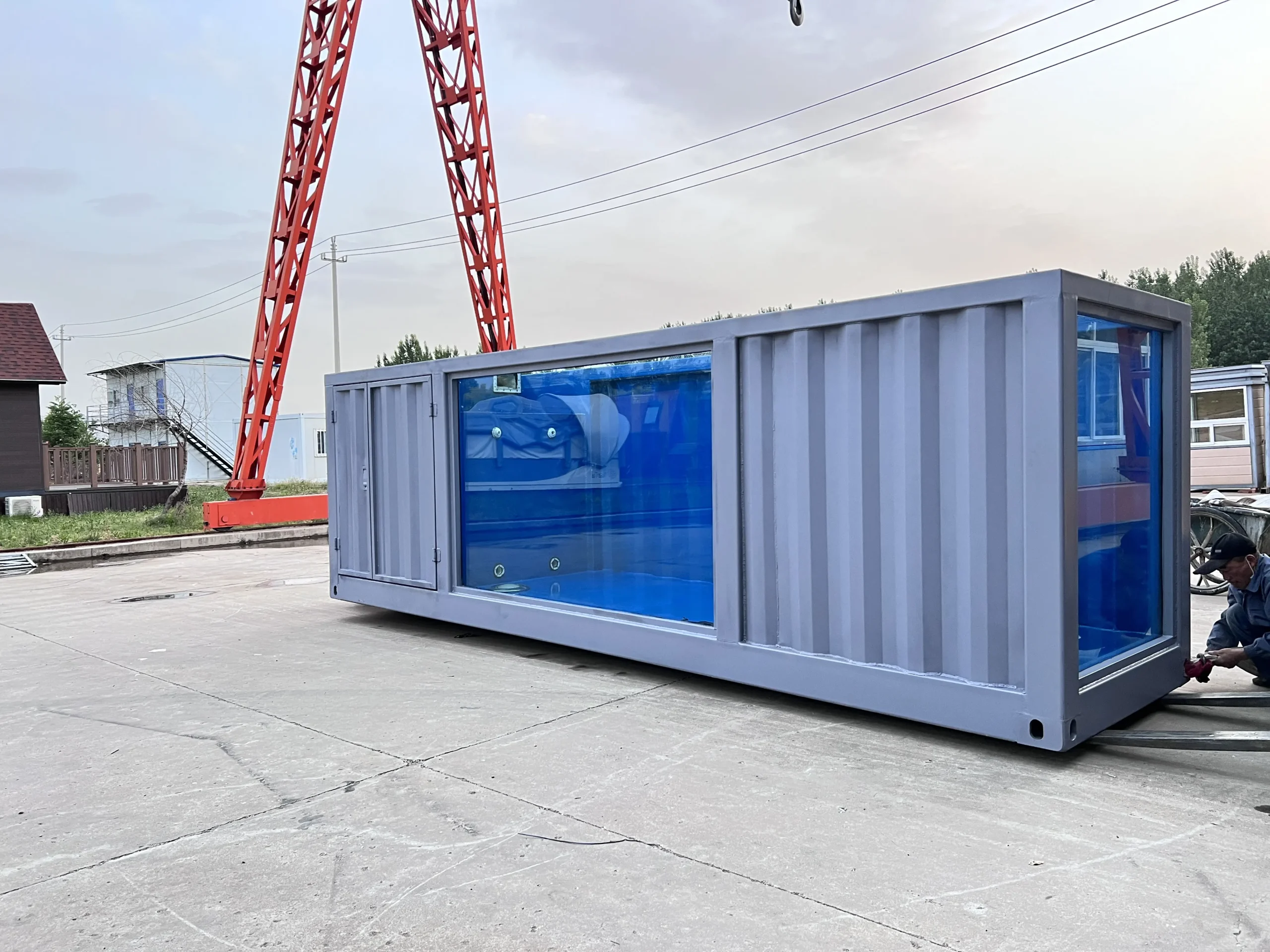 20ft Mobile Foldable Fully Automatic Container Swimming Pool - M-W Containers