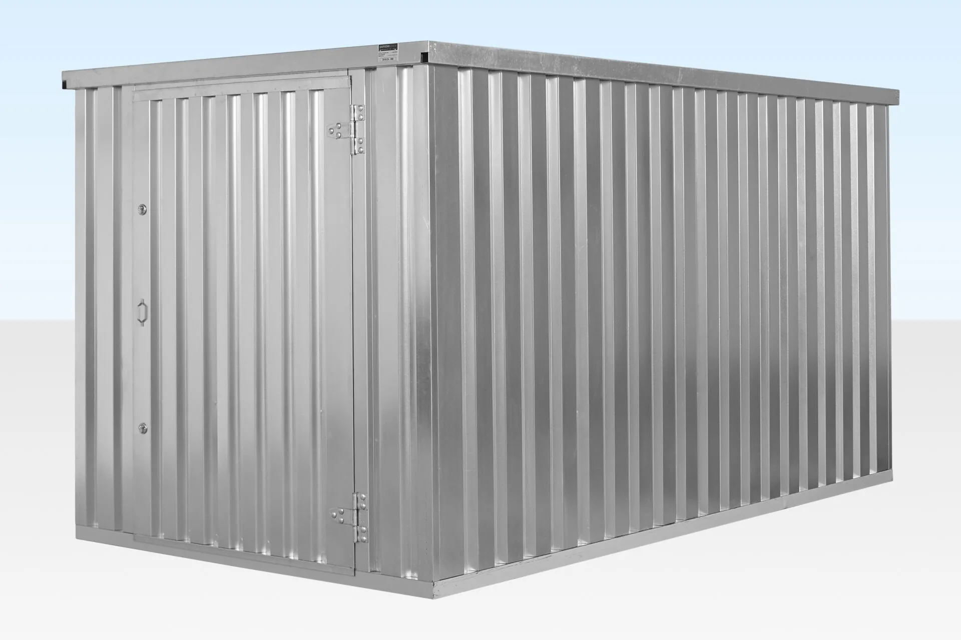 4m Flat Packed Store – Man-Portable Galvanised Storage Container