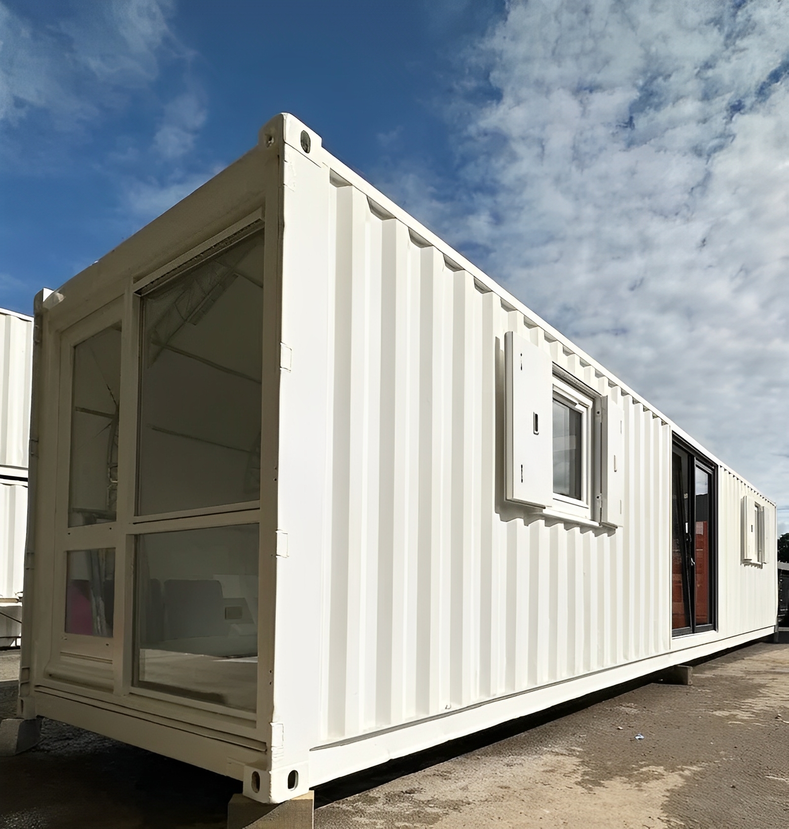 Converted 40ft Shipping Container | Open Plan Office | Portable Container Building - M-W Containers